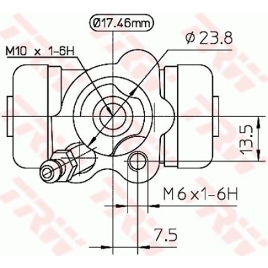 TRW | Radbremszylinder | BWA155