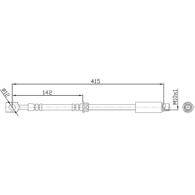 Metzger | Bremsschlauch | 4113679