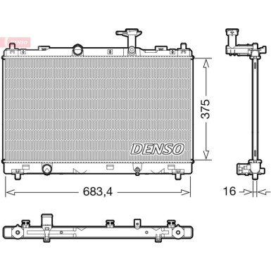 Denso | Kühler, Motorkühlung | DRM47038