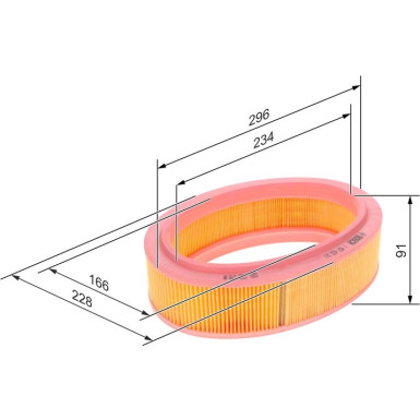 BOSCH 1 457 433 311 Luftfilter