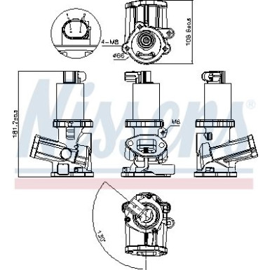 Nissens | AGR-Ventil | 98175