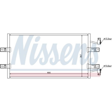 Nissens | Kondensator, Klimaanlage | 940119