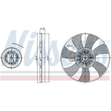 Nissens | Kupplung, Kühlerlüfter | 86217
