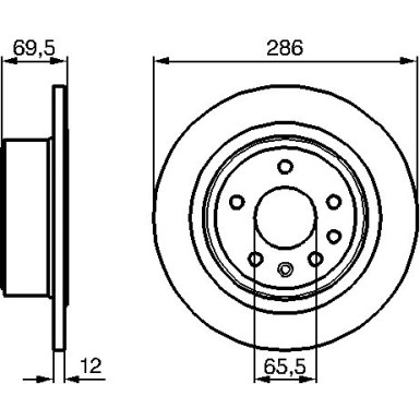 BOSCH | Bremsscheibe | 0 986 478 609