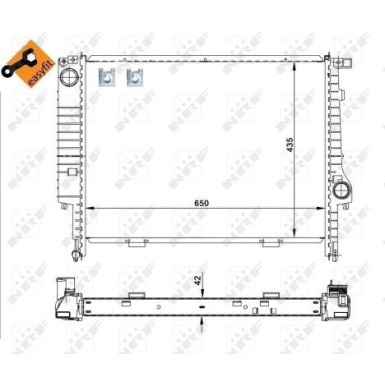 NRF | Kühler, Motorkühlung | 509589