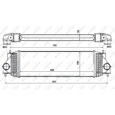 NRF | Ladeluftkühler | 30393