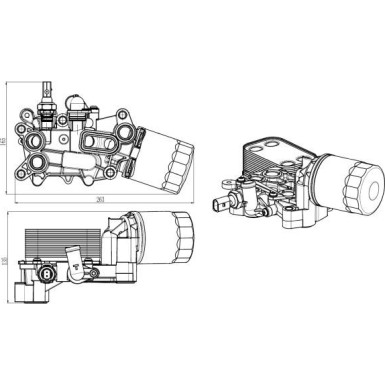 NRF | Ölkühler, Motoröl | 31845