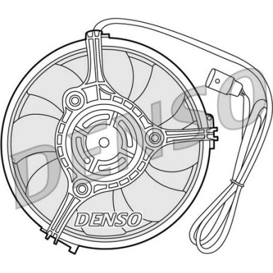 Denso | Lüfter, Motorkühlung | DER02001