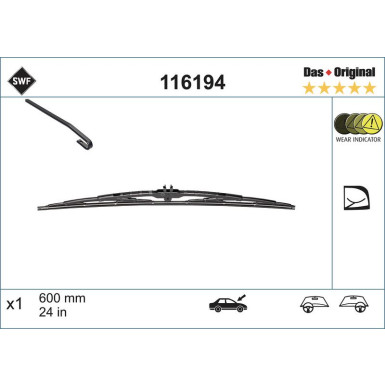 SWF | Wischblatt | Scheibenwischer | 116194
