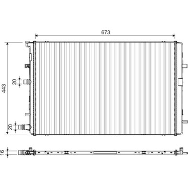 Valeo | Kühler, Motorkühlung | 701395