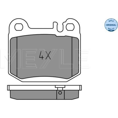 Meyle | Bremsbelagsatz, Scheibenbremse | 025 231 5715