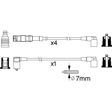 BOSCH | Zündleitungssatz | 0 986 356 333
