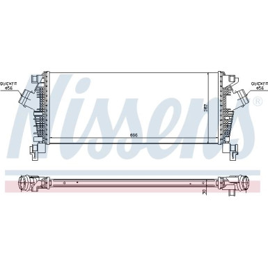 Nissens | Ladeluftkühler | 96547