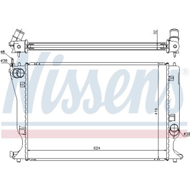 Nissens | Kühler, Motorkühlung | 64666A