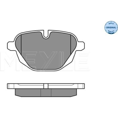 Meyle | Bremsbelagsatz, Scheibenbremse | 025 245 6118