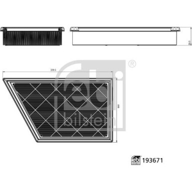 febi bilstein | Luftfilter | 193671