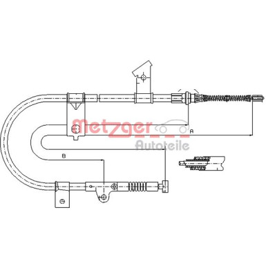 Metzger | Seilzug, Feststellbremse | 17.0002