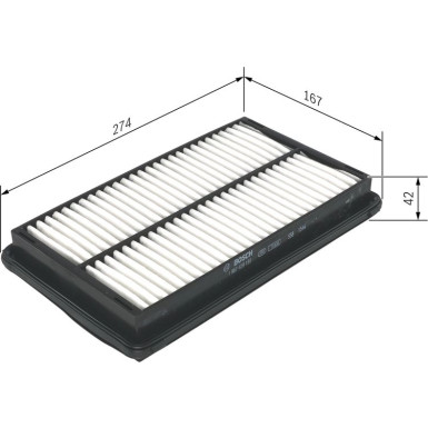 BOSCH 1 987 429 185 Luftfilter