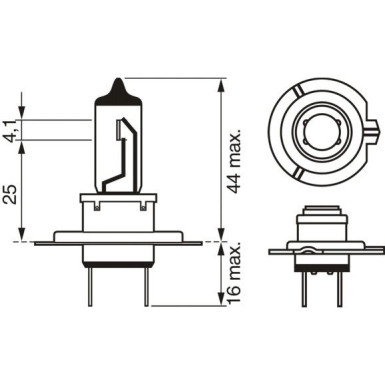 BOSCH | Glühlampe, Fernscheinwerfer | 1 987 302 078