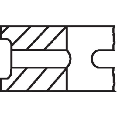 Mahle | Kolbenringsatz | 004 45 N0