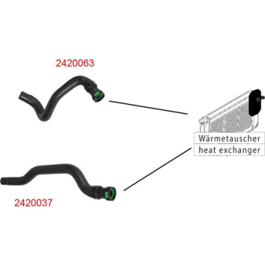 Metzger | Kühlerschlauch | 2420037