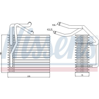 Nissens | Verdampfer, Klimaanlage | 92205