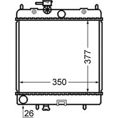 Mahle | Kühler, Motorkühlung | CR 760 000S