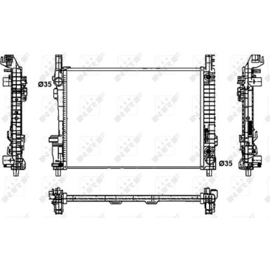 NRF | Kühler, Motorkühlung | 53800