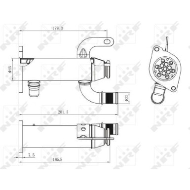 NRF | Kühler, Abgasrückführung | 48006