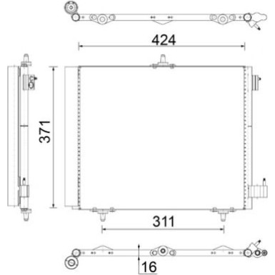 Mahle | Kondensator, Klimaanlage | AC 460 000S