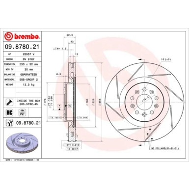 Brembo | Bremsscheibe | 09.8780.21