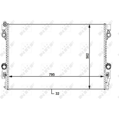NRF | Kühler, Motorkühlung | 59172
