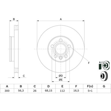 BOSCH | Bremsscheibe | 0 986 479 037