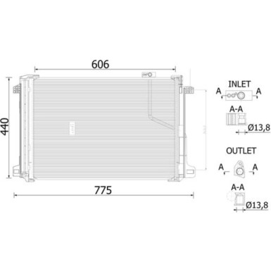 Mahle | Kondensator, Klimaanlage | AC 786 000S