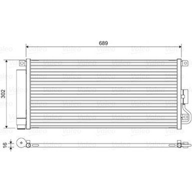 Valeo | Kondensator, Klimaanlage | 822592