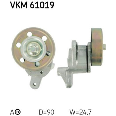 SKF | Spannrolle, Keilrippenriemen | VKM 61019