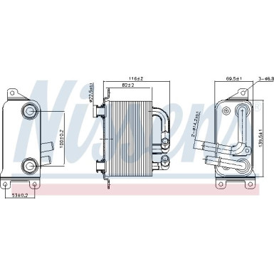 Nissens | Ölkühler, Automatikgetriebe | 90833
