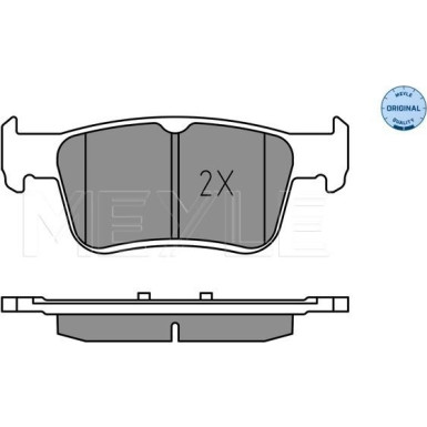 Meyle | Bremsbelagsatz, Scheibenbremse | 025 224 2915