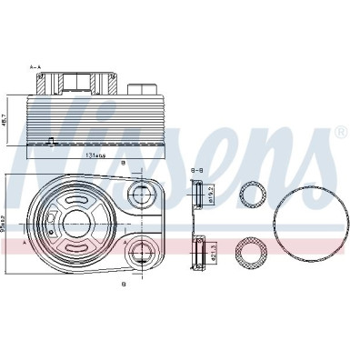 Nissens | Ölkühler, Motoröl | 90705