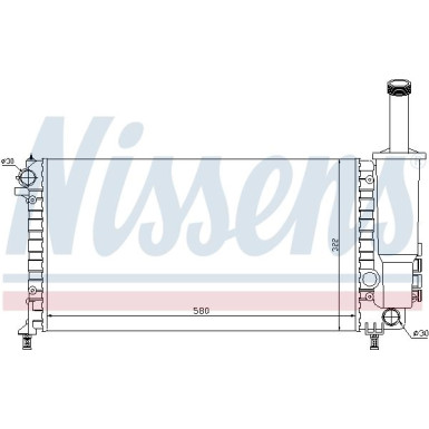 Nissens | Kühler, Motorkühlung | 61881