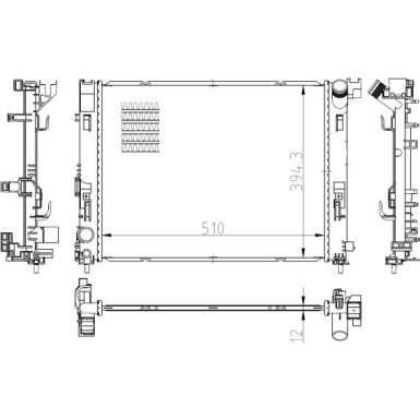 NRF | Kühler, Motorkühlung | 550038