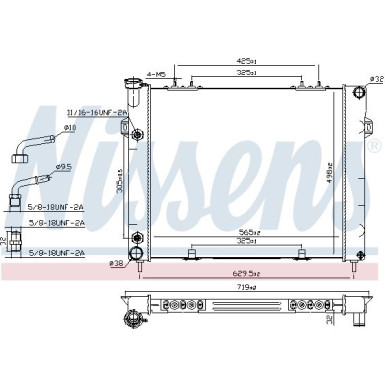 Nissens | Kühler, Motorkühlung | 61000