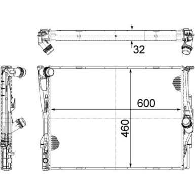 Mahle | Kühler, Motorkühlung | CR 1087 000S