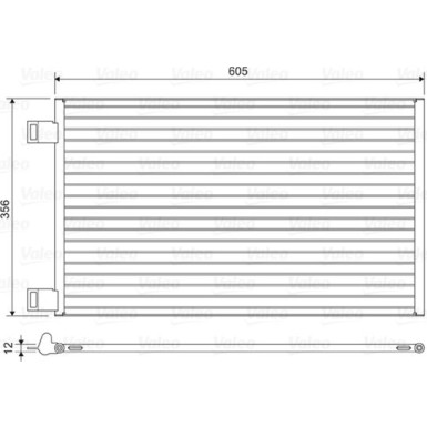 Valeo | Kondensator, Klimaanlage | 822553