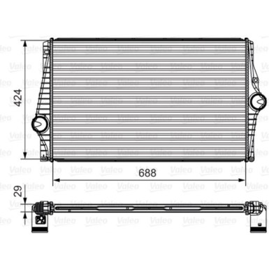 Valeo | Ladeluftkühler | 818280