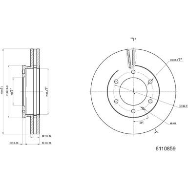 Metzger | Bremsscheibe | 6110859