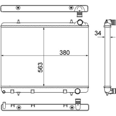 Mahle | Kühler, Motorkühlung | CR 2033 000S