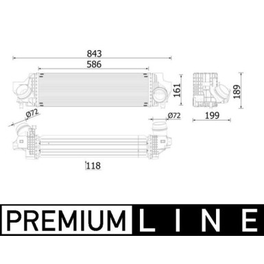 Mahle | Ladeluftkühler | CI 610 000P