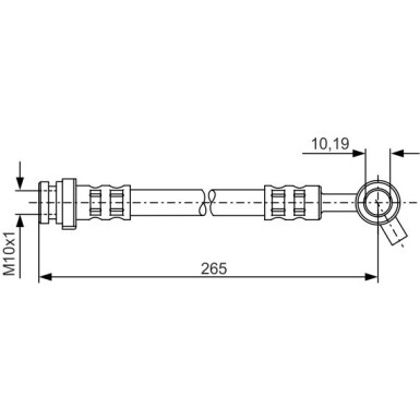 BOSCH | Bremsschlauch | 1 987 481 291