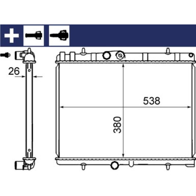 Mahle | Kühler, Motorkühlung | CR 2014 000S